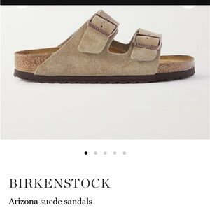 Birkenstock Arizona Suede Sandals - Beige